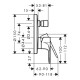 REBRIS S змішувач для ванни ПМ, чорний матовий