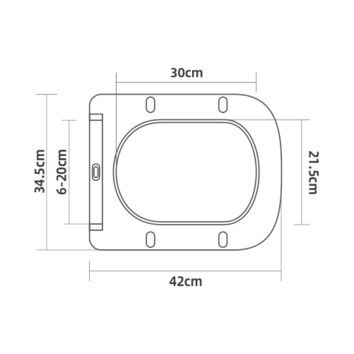 6001 Сидіння duroplast slow-closing (420*345мм)