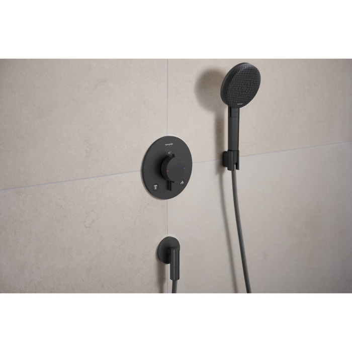 ECOSTAT COMFORT S термостат для 2х споживачів, ПМ, шліфованний чорний хром