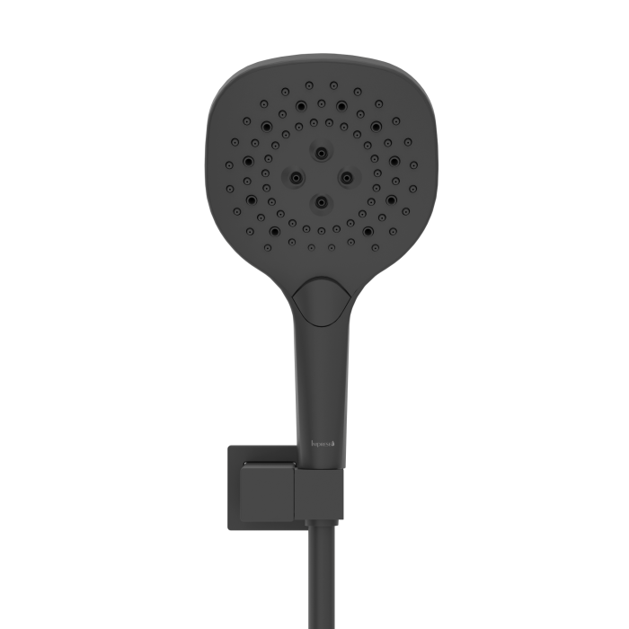 BILOVEC душовий гарнітур (лійка, тримач, шланг PVC), чорний матовий