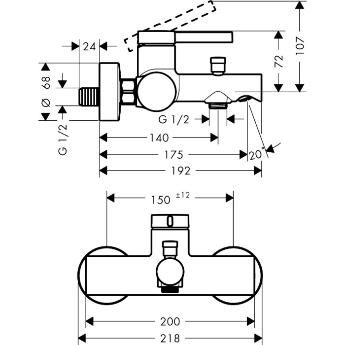 ZESIS S змішувач для  ванни, хром