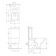 MORETTA унітаз підлоговий 64,5*34,5*78см, з сидінням Slim Soft Close