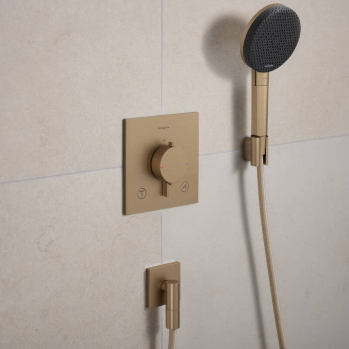 FIXFIT FINE E шлангове з'єднання, шліфованна бронза