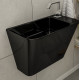 TEO black умивальник 50*28*35см моноблок підвісний