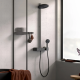 PULSIFY Showerpipe душова  система 260 з термостатом , чорний матовий