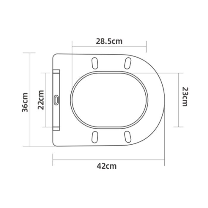 6002 Сидіння duroplast slow-closing (420*360мм)