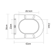 6002 Сидіння duroplast slow-closing (420*360мм)