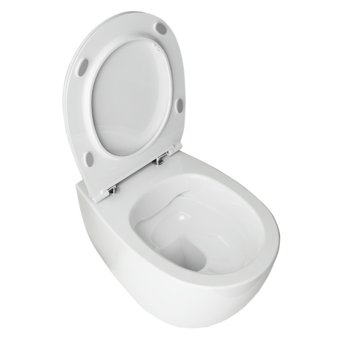 DAMA di VENEZIA унітаз підвісний безобідковий 36,3*51*40см з сидінням Slim Soft Close