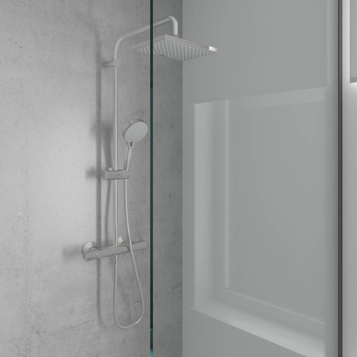 VERNIS SHAPE душова  система Showerpipe 230 з термостатом, 1jet