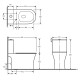 FIRM Rimless, підлоговий унітаз з бачком не пристінний 65*36*83 см, сидіння duroplast slow-closng