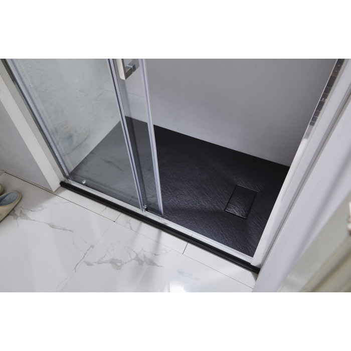 Піддон LA PIETRA прямокутний 120*80 см, black