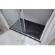 Піддон LA PIETRA прямокутний 120*80 см, black