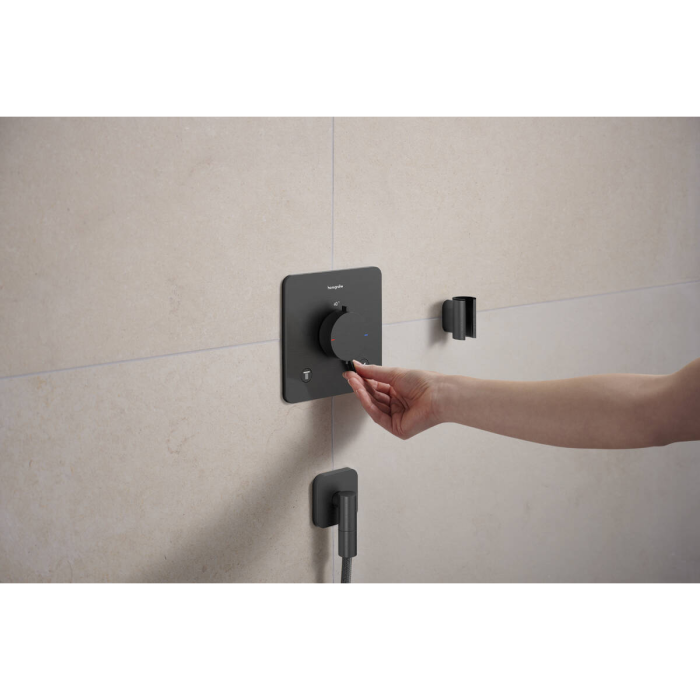 ECOSTAT COMFORT Q термостат для 2х споживачів, ПМ, шліфованний чорний хром