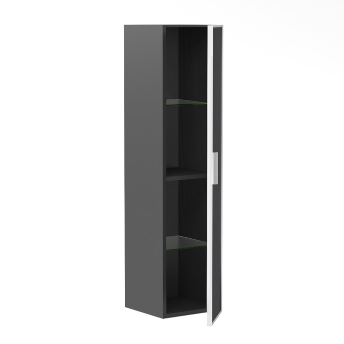 MORETTA пенал підвісний 125*30*27см, black