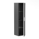 MORETTA пенал підвісний 125*30*27см, black
