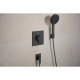 ECOSTAT COMFORT E термостат для 2х споживачів, ПМ, шліфованний чорний хром
