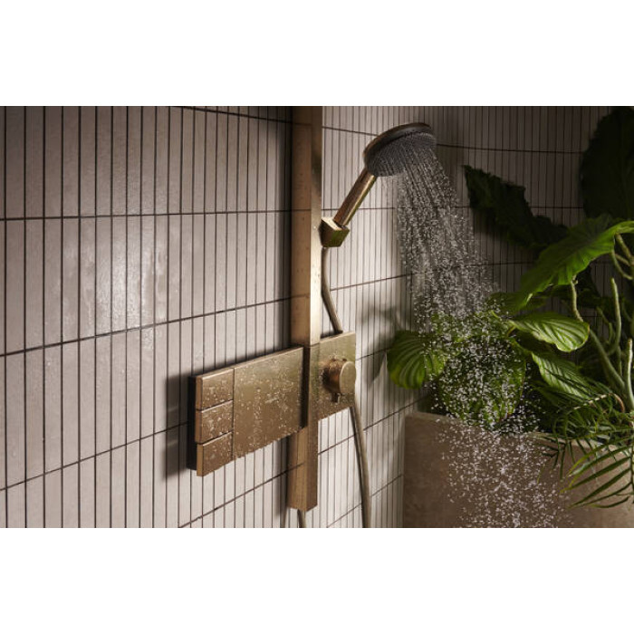 RAINDANCE ALIVE Q Showerpipe душова система 210/340  2jet, з термостатом, шліфованна бронза