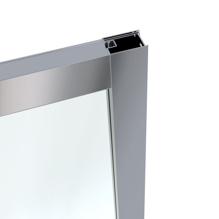 LEXO дверi 90*195см трисекцiйнi розсувнi, профiль хром, прозоре скло 6мм