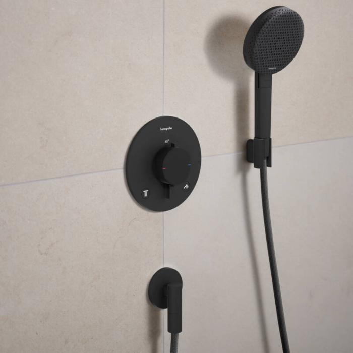 ECOSTAT COMFORT S термостат для 2х споживачів, ПМ, чорний матовий