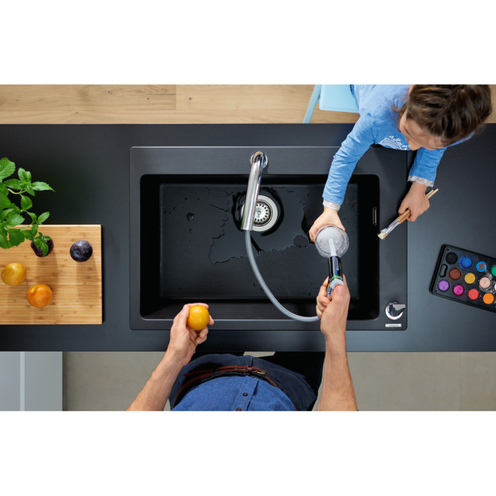 Кухонна мийка кам'яна HANSGROHE 43313170, чорний