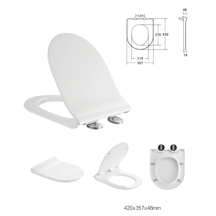DOBRY унітаз підвісний c06822200 (48,5 * 36 * 36,5 см, twist, сидіння duroplast)