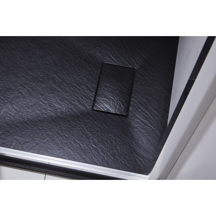 Піддон LA PIETRA квадратний 90*90 см, black