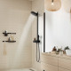 PULSIFY Showerpipe душова  система 260 з термостатом , чорний матовий
