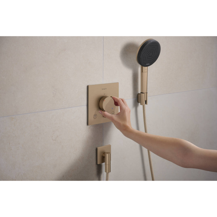 ECOSTAT COMFORT E термостат для 2х споживачів, ПМ, шліфованна бронза