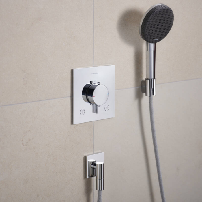 ECOSTAT COMFORT E термостат для 2х споживачів, ПМ, хром