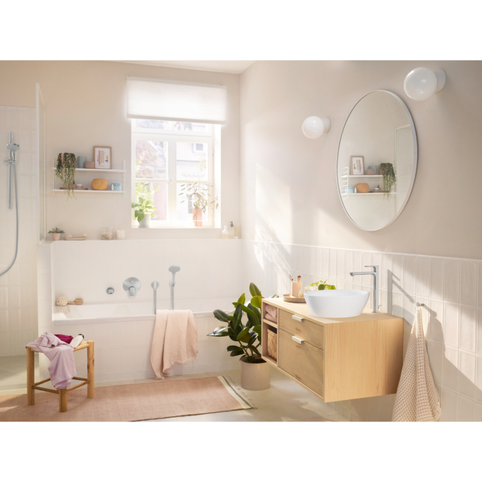REBRIS S змішувач для умивальника 240, CoolStart, EcoSmart+, хром