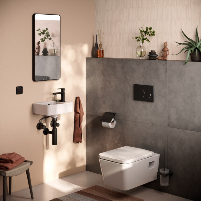Flowstar S Дизайнерський сифон, матовий чорний
