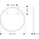 XARITA LITE S дзеркало 90см з LED підсвіткою