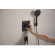 RAINDANCE ALIVE SELECT S душовий набір EcoSmart (ручний душ 3режими, шланг, тримач), чорний матовий