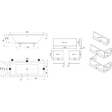 Ванна FORMY 02 SLIM 180 x 80