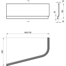 Панель CHROME 170x105 L фронтальна