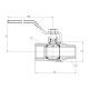 Кран кульовий Thermo Alliance Forte 1" ВЗ для газа (ручка) SF605G25