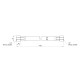 Шланг для газу Thermo Alliance Standart чорний 1/2" ВВ 80 см SD91G80