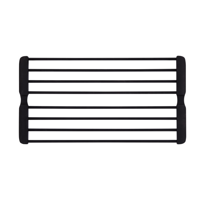 Сушарка на кухонну мийку з присоскою Lidz Acsis LA09 Black, кругла основа, для посуду 440х234 мм LDACSLA09BLM49777