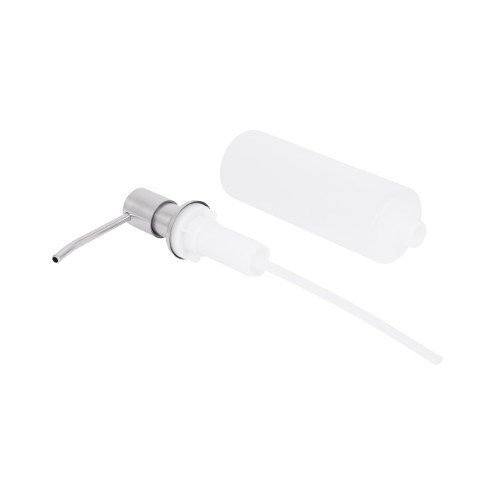 Дозатор для миючого засобу Lidz Acsis LA29 Brushed Steel, круглий LDACSLA29BRU49828