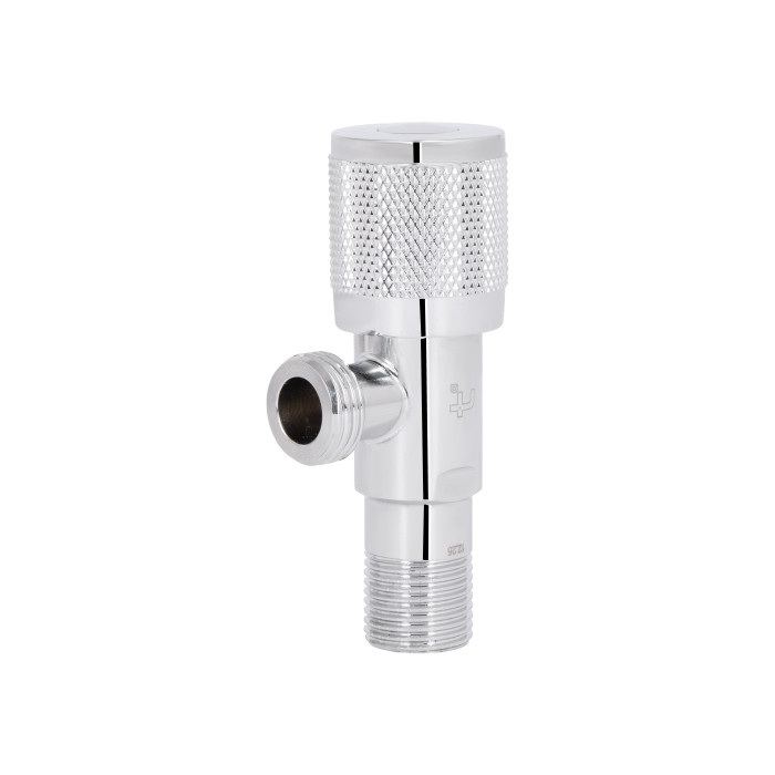 Кран кутовий (круг)  Thermo Alliance Standart 1/2"ЗЗ, нерж, хром, керам. буксу TAS351W1515