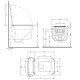 Унітаз підвісний Qtap Gemini Ultra Quiet 485×340×350 мм, Matt Black, з сидінням Slim Duroplast / Soft-close / Quick Release QTGEM28BLM50505