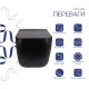 Унітаз підвісний Qtap Gemini Ultra Quiet 485×340×350 мм, Matt Black, з сидінням Slim Duroplast / Soft-close / Quick Release QTGEM28BLM50505