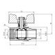 Кран кульовий Thermo Alliance Standart 1/2" ВЗ для газу (метелик) SD607NG15PN40
