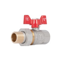 Кран кульовий "Американка" Thermo Alliance Standart 1/2" ВЗ прямий SD220NW15PN40