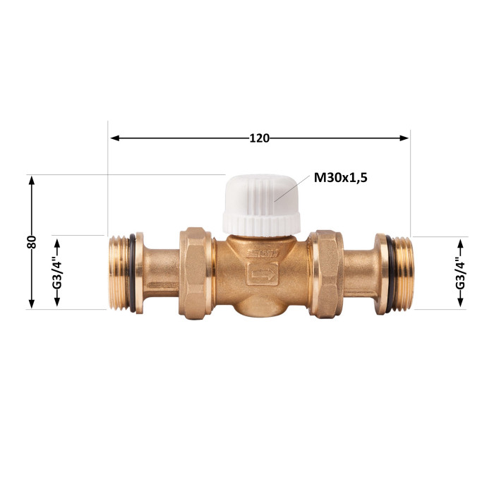 Зонний вентиль Icma 3/4"х2 №300