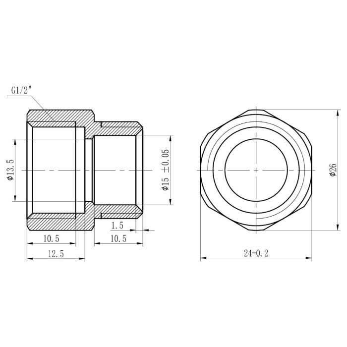 Муфта обтискна Thermo Alliance Forte 16х1/2" В SF171W1615