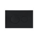 Клавіша змиву Qtap Standard 152x236x28 мм, Matt Black, кругла QTSTD164BLM49470