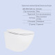 Готове рішення Qtap для ванної кімнати: підвісний унітаз Jay Rimless 485x360x320 + комплект інсталяції Standard (лінійна клавіша Black)