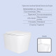 Готове рішення Qtap для ванної кімнати: підвісний унітаз Tern Ultra Quiet 525x345x360 + комплект інсталяції Standard (кругла клавіша Chrome)