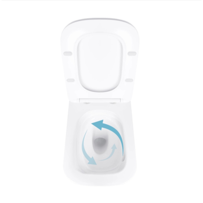 Готове рішення Qtap для ванної кімнати: підвісний унітаз Tern Ultra Quiet 525x345x360 + комплект інсталяції Standard (кругла клавіша Chrome)